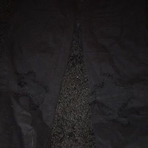 American Eagle ripped black skinny jeans